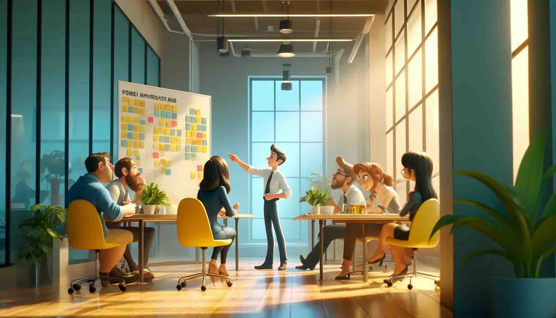 Facilitator leading a meeting